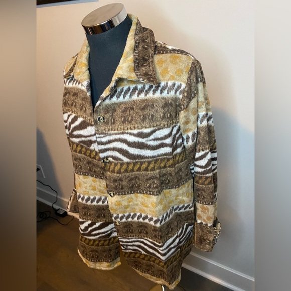 12th Tribe - Animal Print Button Up Cardigan Sweater - Picture 4 of 11